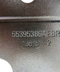 Close-up of Chrysler Right Upper And Lower Hinge Set For 2007 2017 Jeep Wrangler 55395386AE embossed on metal surface