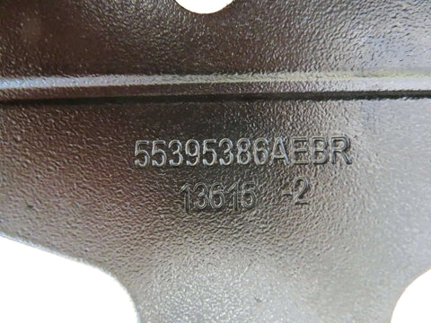 Close-up of Chrysler Right Upper And Lower Hinge Set For 2007 2017 Jeep Wrangler 55395386AE embossed on metal surface
