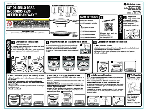 Installation guide for Wax Free Universal Toilet Seal Gasket Fits 3 Inch Or 4 Inch Drains with illustrations.