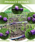 Drip Irrigation Tubing Kit With 1000 Ft Drip Tape Five Eighth Inch Outer Diameter 8 Mil Thick Six Inch Spacing Includes Tape End Plugs