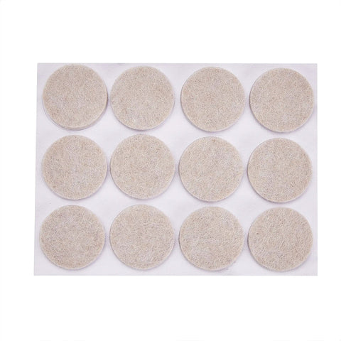 Round Self Adhesive Felt Furniture Pads For Floor Protection And Scratch Prevention Floor Saver Quiet Glide Under Furniture Legs 1 Inch Size Beige 32 Count Easy To Install