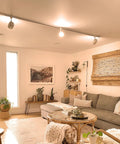 Contemporary living room with LED MR16 GU10 Track Light Bulb 7W Equivalent To 50W Dimmable Recessed Lighting, 5000K Daylight