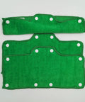 Green Velvet Terry Sweatband For Hard Hats, Washable Snap On Liner, 3 Pack, Ultra Soft And Absorbent, Easy To Install And Reuse