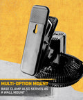 Oscillating Car Fan Built To Keep Your Ride Chill Fast With 12V Socket Power and heavy-duty clamp mount for versatility.