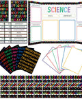 Self Adhesive Science Fair Project Kit With 96 Pieces Including Eight Letter Stickers Ten Presentation Subtitles Classroom Decor