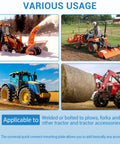 Various tractors using Beefy Heavy Duty Mounting Plate For Farm Tractor Equipment Installation 6mm Thick Q235 Steel Base Plate.