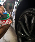 Applying Wheel Guard Max Coat Rim Sealant 8 Oz Dope Shine Ultra Durable Wheel Coating That Repels Brake Dust Dirt And Road Grime