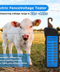 12KV Fence Tester With 8 Neon Indicator Lights Workhorse Electric Fence Voltage Meter For Farms Fault Finder And Quick Wire Fault Detection Tool For Easy Field Checks, blue