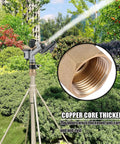 Heavy Duty Aluminum Alloy 1 Inch Thread Rotary Sprinkler For Lawn And Garden Irrigation 360 Degree Coverage
