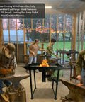 Blacksmithing workshop with Beginner Friendly Coal Forge Stand With Hand Blower For Blacksmithing Dope Heat Resistant Steel Forge Kit