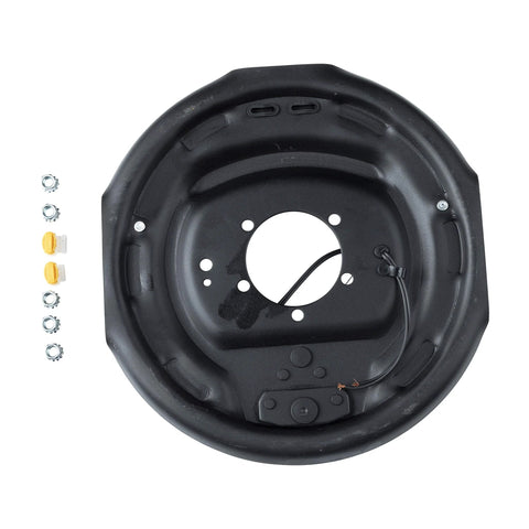 Brake assembly by Lippert Components, front view, right side, 12x2 in, 4,000–7,000 lb capacity.