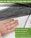 Close-up of 100% polyester 40D cloth used in 39 By 10 Foot Mosquito Netting For Garden And Patio, Bird And Bug Guard To Protect Veggies And Fruits.