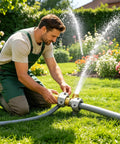 Upgrade Your Sprinkler Setup With This Solid Brass Garden Hose Repair Kit Featuring Two Sets Of Universal Connectors For 5/8 Inch And 3/4 Inch Tubes Plus Heavy Duty Male Female Mender Fittings To Fix Leaks Fast