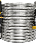 Heavy Duty Metal Garden Hose 100 Ft With 304 Stainless Steel Shell Flexible No Kink Water Hose Lightweight Yet Durable