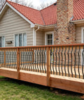 51 Pack 29.5 Inch Matte Black Iron Deck Balusters With Complete Hardware Kit For Exterior Stair Railing And Porch Safety Fences That Look Dope And Install Like A Breeze No Stress At All on wooden deck railing.