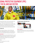 Man wearing disposable chemical resistant coverall with hood and serged seams, yellow, X-Large, for industrial use