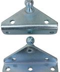 Beefy Angled Lift Support Bracket Outside Mount Crafted From Zinc Plated 10 Gauge Steel For Ridiculously Tough Corrosion Resistance On Autos Trucks Rvs And Toolboxes Featuring A Damn Reliable 10Mm Ball Stud For Smooth Gas Shock Lid Strut Mounting.
