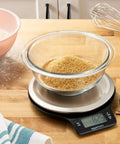 Digital Kitchen Scale With Large LCD Display And Tare Function Pro-Grade Measures In Pounds Ounces Grams Milliliters And Fluid Ounces