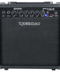 Front view of 20 Watt Guitar Amp Combo With Bluetooth Built In Delay Dual Guitar Inputs Clean And Overdrive Modes Six Point Five Inch Speaker EQ Controls Portable Practice Amp For Small Gigs And Jams.