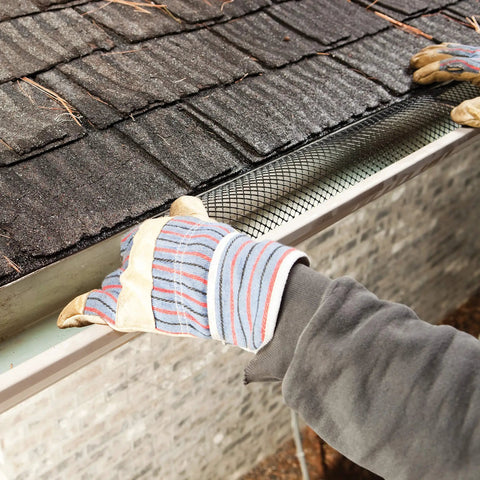 VX620 6 Inch By 20 Foot Plastic Gutter Guard Mesh Keeps Gutters Clog Free Leaves Debris Rustproof Easy To Cut Installed