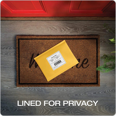 Bubble Mailers 6 By 9 Self Seal Padded Envelopes Brown Kraft Durable Shipping Mailers With Redi Strip Peel Off Closure Air Bubble Protection 50 Per Box placed on a doormat