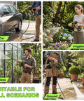 Top Shelf Cordless Handheld Washer With Brushless Motor Portable Pressure Washer Featuring Hella Strong Water Flow and Three Adjustable Pressure Settings for Cars and Gear, washing a car