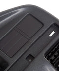 Front view of black plastic dash panel bezel with instrument cluster trim and vent opening.