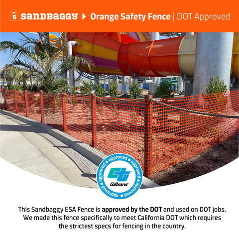 Heavy Duty Orange Safety Fence For Construction And Crowd Control 4 Ft By 100 Ft Per Roll DOT Approved Temporary Barrier Solid Mesh High Tensile Strength Six Roll Pack Straight Up Bulletproof For Any Work Site