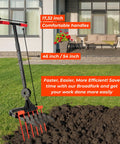 Broad Fork For Gardening Portable Ergonomic Garden Tool Cultivator Tiller With Eleven Sharp Tines Heavy Duty Pitchfork in garden