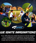 Children and adults with Nike Smoke Pro Series II STEM Rocket Kit For Expert Builders preparing for launch outdoors.
