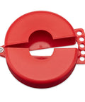 Heavy Duty Gate Valve Lockout Cover Made From Recycled Plastic Fits 2.25 To 5 Inch Valves And Keeps Valve Shutdown Safe During Maintenance Works With Padlocks And Features Three Locking Holes For Multi Padlock Security USA Made