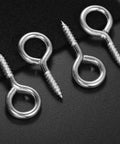 Heavy Duty 10 Pack 2.2 Inch Eye Hooks M5 Screw Eye Bolts Load Bearing 150 Pounds For Indoor And Outdoor Use Zinc Plated Carbon Steel