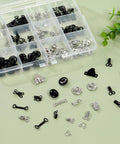 180 Piece Hook And Eye Sewing Kit All In One With Buttons And Closures For Skirts Pants And Dresses Fabric Snap Buttons Garment Snaps DIY Craft Essentials In Handy Storage Box