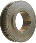 Tough As Nails Premium Steel Sprocket With No Fuss Quick Swap Bushing For 8mm Gt2 Belt 64 Groove close-up side view.
