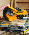 Heavy Duty Miter Saw Crown Stops Dead Nuts Accurate For Vertical Crown Molding Alignment with Dewalt miter saw in action.