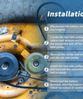 Installation steps for High-Quality Serpentine Belt Idler Pulley For Mercruiser 4.3L 5.0L 5.7L 6.2L Motors on engine.