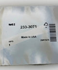 Silver packaging with a label featuring part number '233-3071', barcode, and 'Made in USA' text.