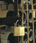 Solid Brass Padlock With Key For Indoor And Outdoor Use, Durable Keyed Padlock Ideal For Locking Wine Racks, Corrosion Resistant Brass Body