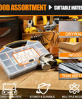 1020 Piece High Hardness Wood Screws Assortment Kit With 13 Sizes for Wood and Drywall, galvanized Phillips flat head box