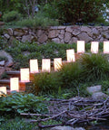 White Plastic Luminaria Lanterns Pack Of 100 With Printed Design for indoor and outdoor use, lighting garden path