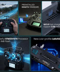 16 Channel ELRS Transmitter With Hall Gimbals And Carrying Case ExpressLRS 1000Hz Ready EdgeTX Firmware Mode 2 Radio features