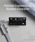 Heavy Duty Black Barrel Style Detachable Cabinet Hinges With Zinc Alloy Build, Integrated Lock Mechanism, and tools on workbench