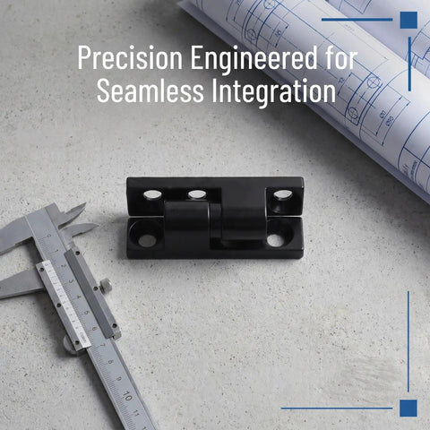 Tough As Nails Barrel Style Gate Hinges With Integrated Lock Mechanism In Black Zinc Alloy Detachable Design beside calipers and plans