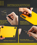 Four Magnetic Gooseneck Helping Hands Soldering Station With PCB Holder And Stainless Steel Crocodile Clamps features details
