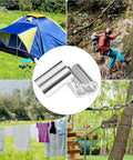 Heavy Duty 50 Pack Aluminum Crimping Loop Sleeves For One Quarter Inch Wire Rope And Cable Double Hole Gritted Ferrule Sleeves For Secure Ends DIY Rigging And Cable Work used in tent, climbing, clothesline, and cable rigging