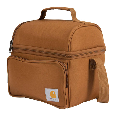 Rugged Insulated Lunch Box For Men, Soft Shell Cooler Bag Built For Camping, Worksites And Construction, durable brown sack
