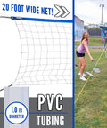 Portable Backyard Badminton Set With A 20 Foot Net And 4 Racquets For Adults And Kids Easy To Assemble Fun Outdoor Lawn Game