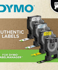Gotta Keep Your Desk Nailed Down With Sleek Self Adhesive Label Rolls Measuring Half Inch By Twenty Three Feet Black Print On Crisp White Base Quick Peel And Stick Formula For Neat Office Sorting Or Pantry Makeovers Comes As Two Roll Pack.