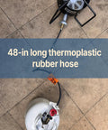 48-inch Thermoplastic Hose for adjustable LPG regulator for BBQ grills