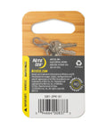 Dual Gate Stainless Steel S Biner Carabiner Set packaging with keys attached, heavy duty black finish, includes two carabiners.